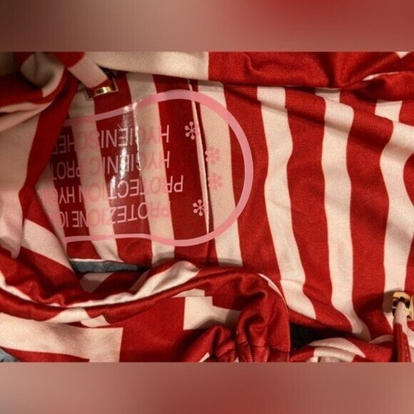 NWT STELLA MCCARTNEY WHITE AND RED TOP AND BOTTOM SWIM - Picture 6 of 6